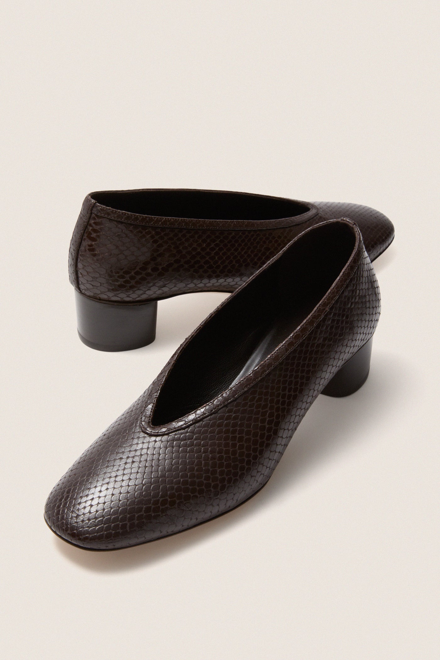 Printed Python Luna Pumps