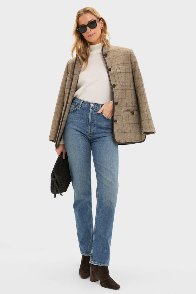 Overcast High Rise Straight 90's Pinch Waist Long