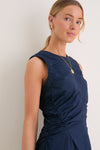 Navy Cotton Alisa Dress