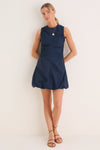 Navy Cotton Alisa Dress