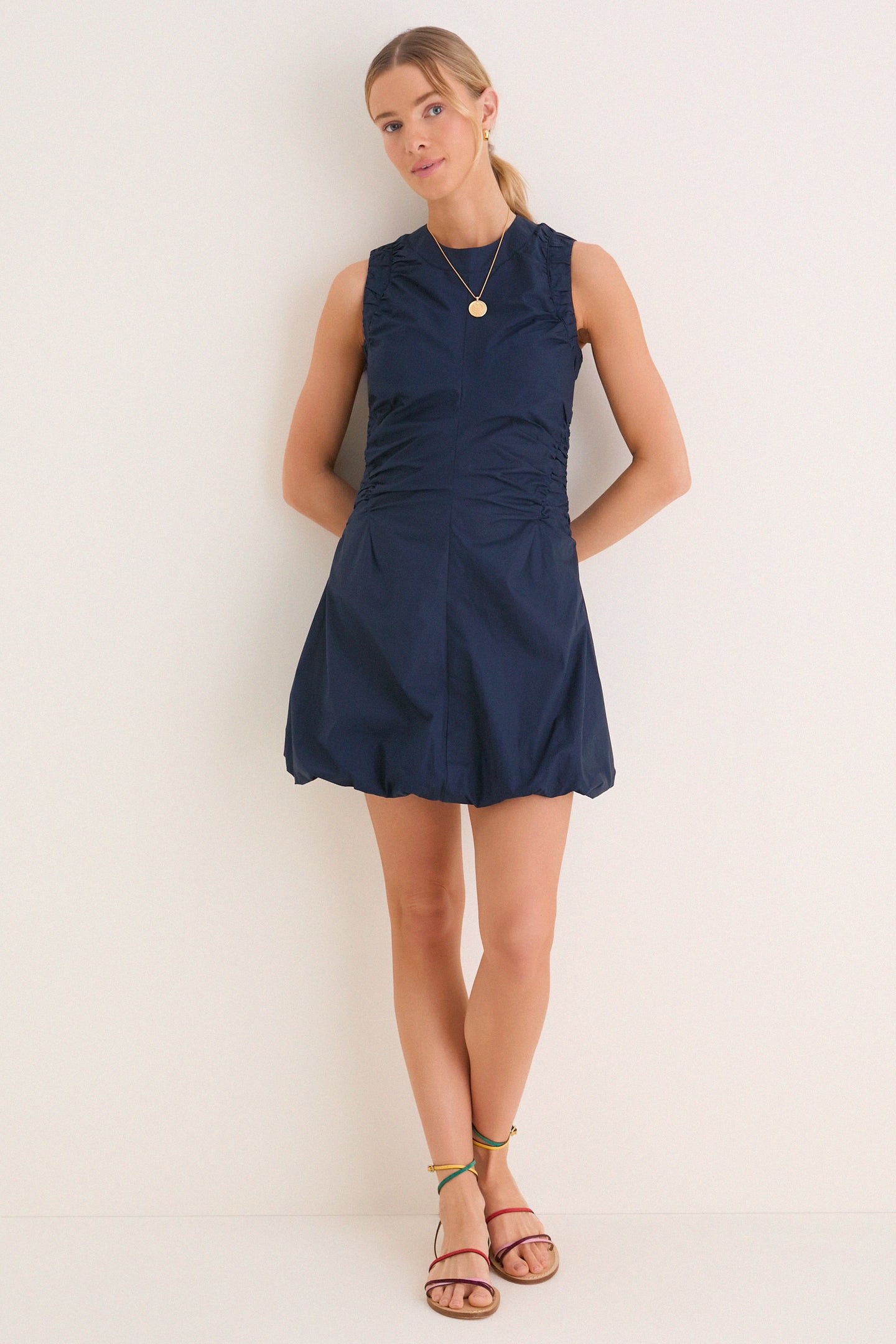 Navy Cotton Alisa Dress