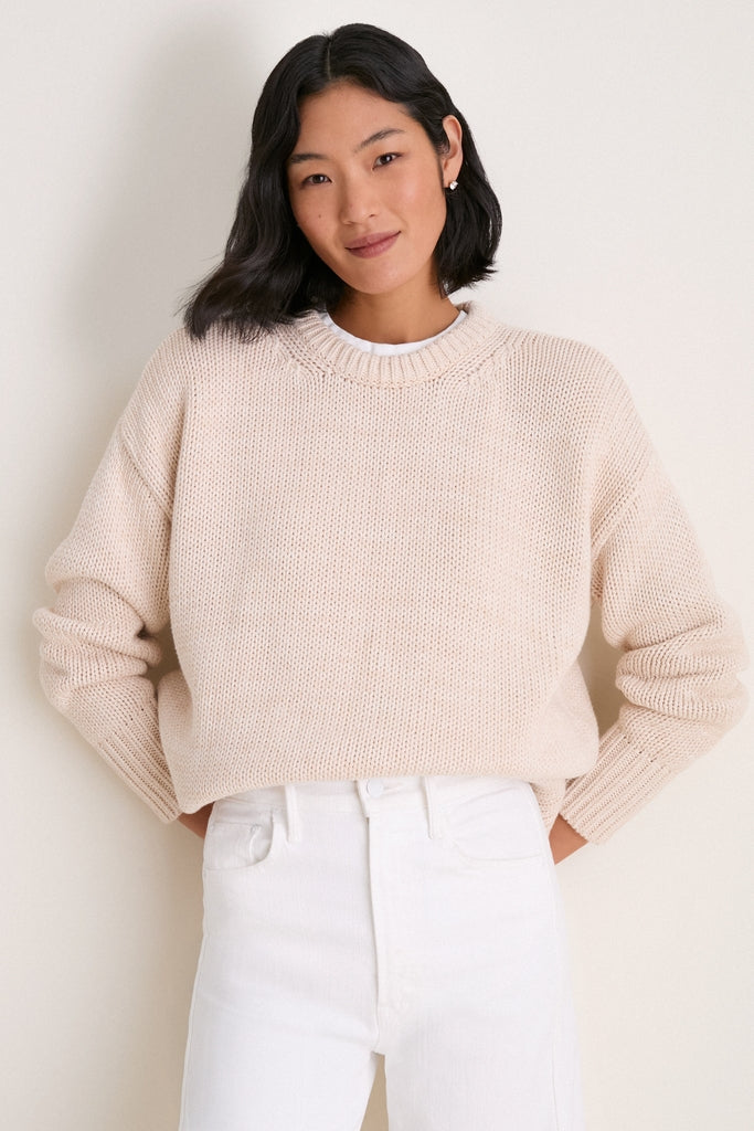 Sandstone Cotton Cliff Crewneck Sweater