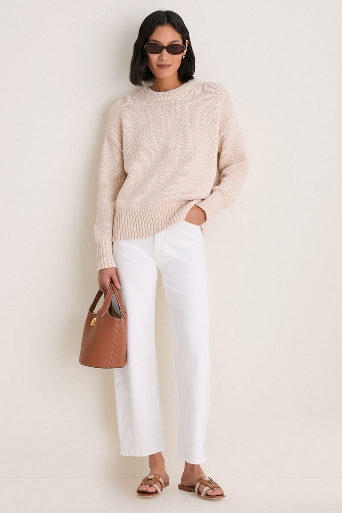 Sandstone Cotton Cliff Crewneck Sweater