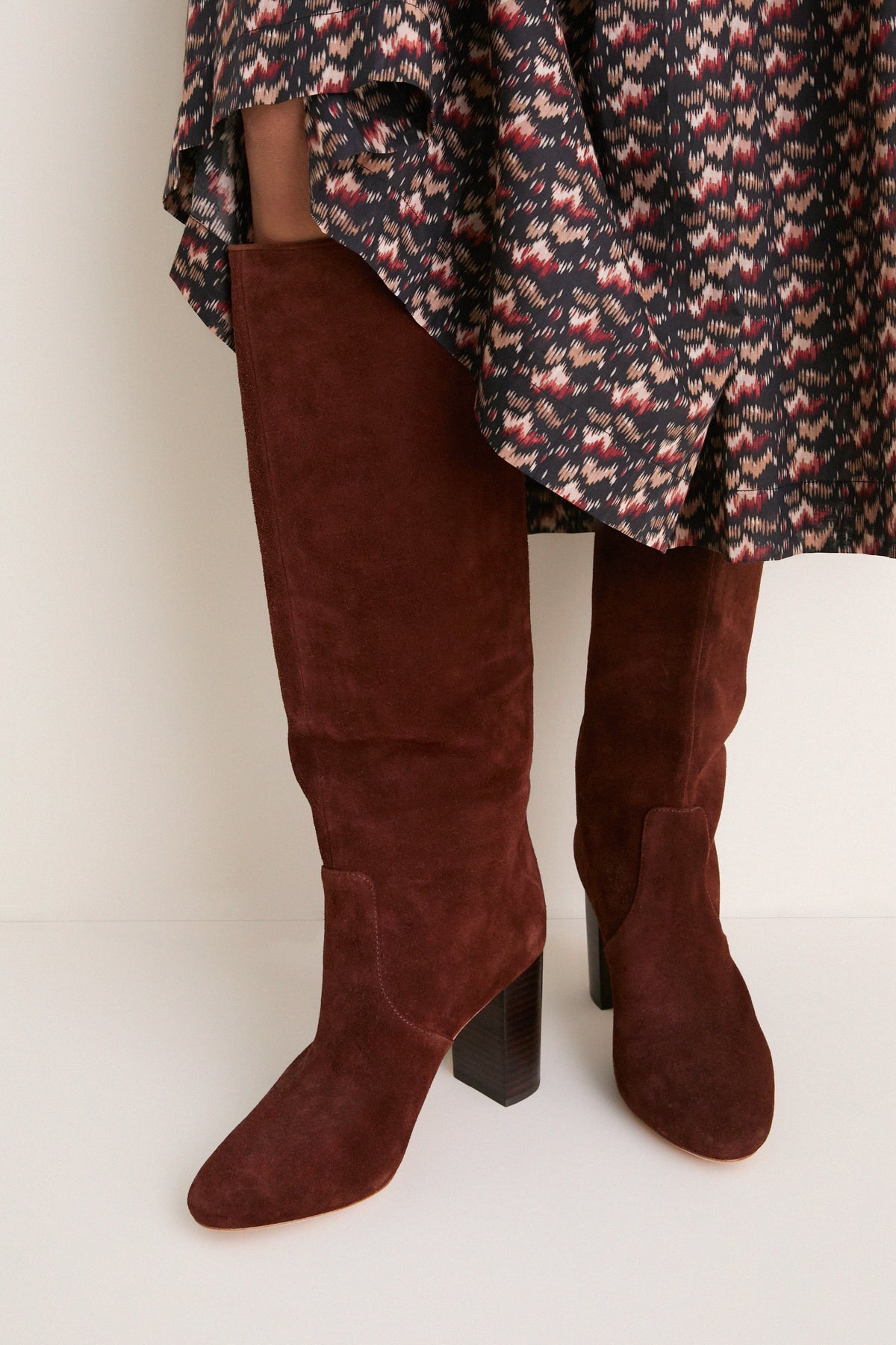 Espresso Suede Goldy Boots