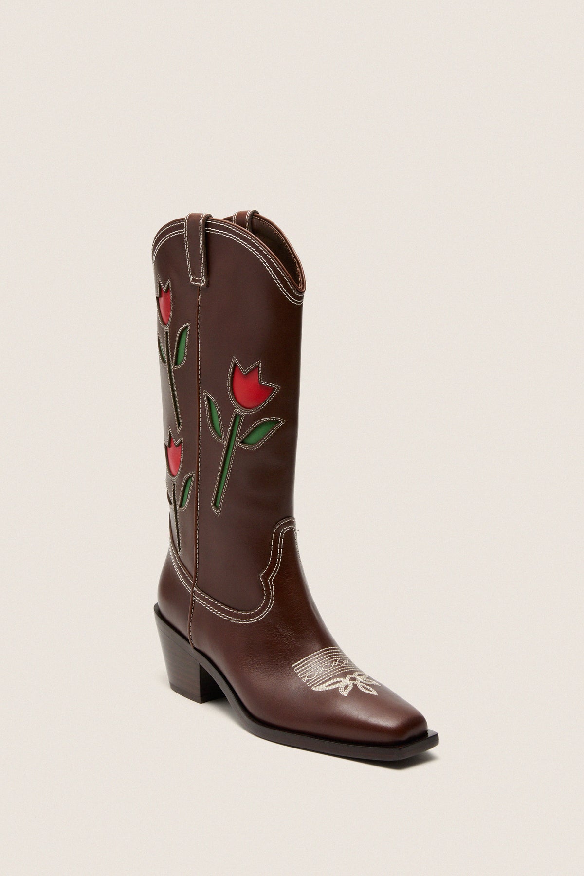 Espresso Vachetta with Tulips Wilder Boots