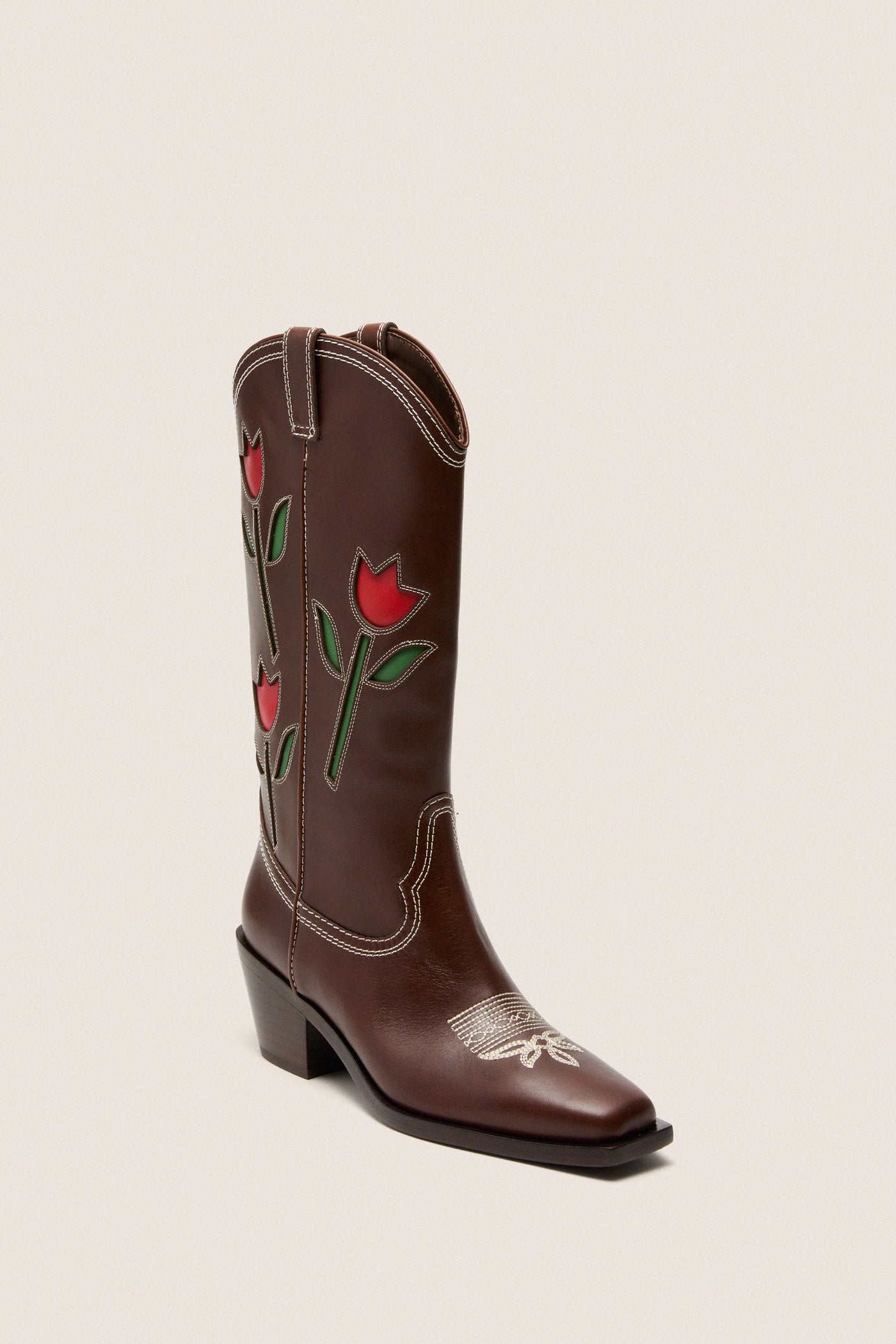 Espresso Vachetta with Tulips Wilder Boots