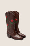 Espresso Vachetta with Tulips Wilder Boots