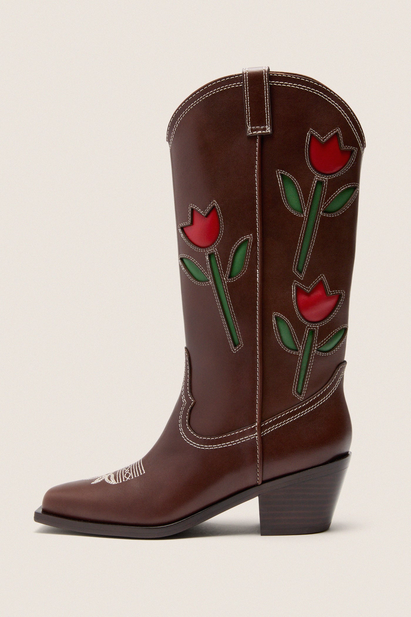 Espresso Vachetta with Tulips Wilder Boots