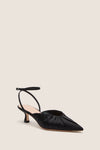 Black Satin Rio Heels