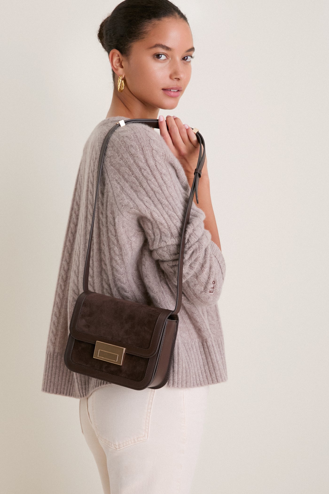 Tmoro Suede Desi Crossbody Bag