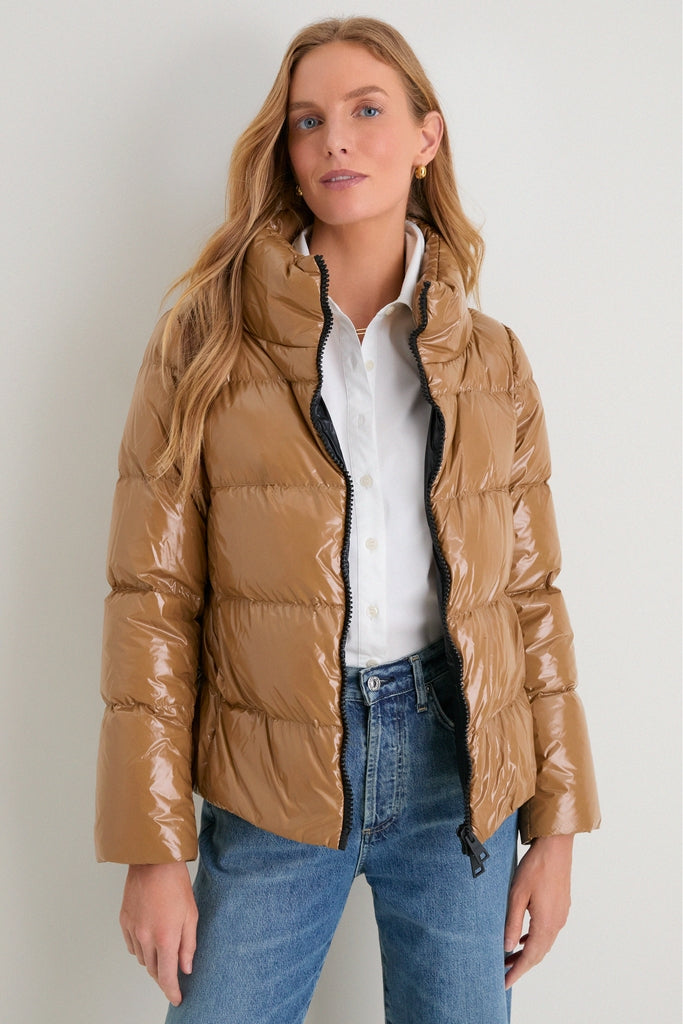 Cammello Gloss Zipper Jacket | HERNO