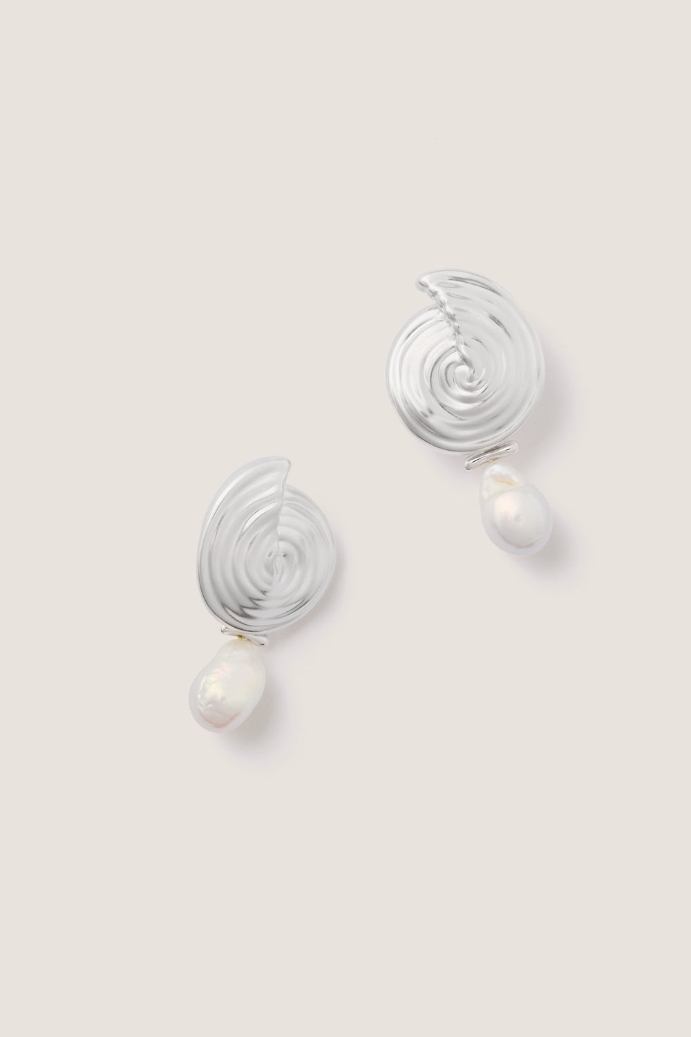 Silver Spiral Interchangeable Earrings