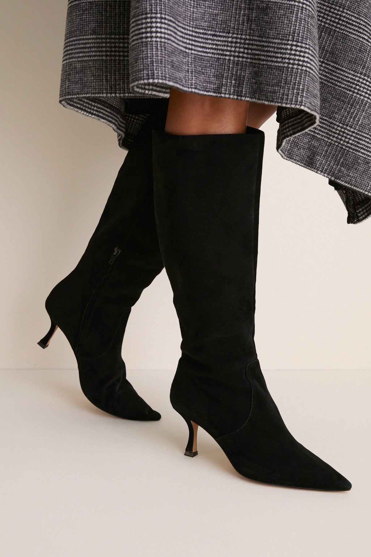 Black Suede Mira Boots
