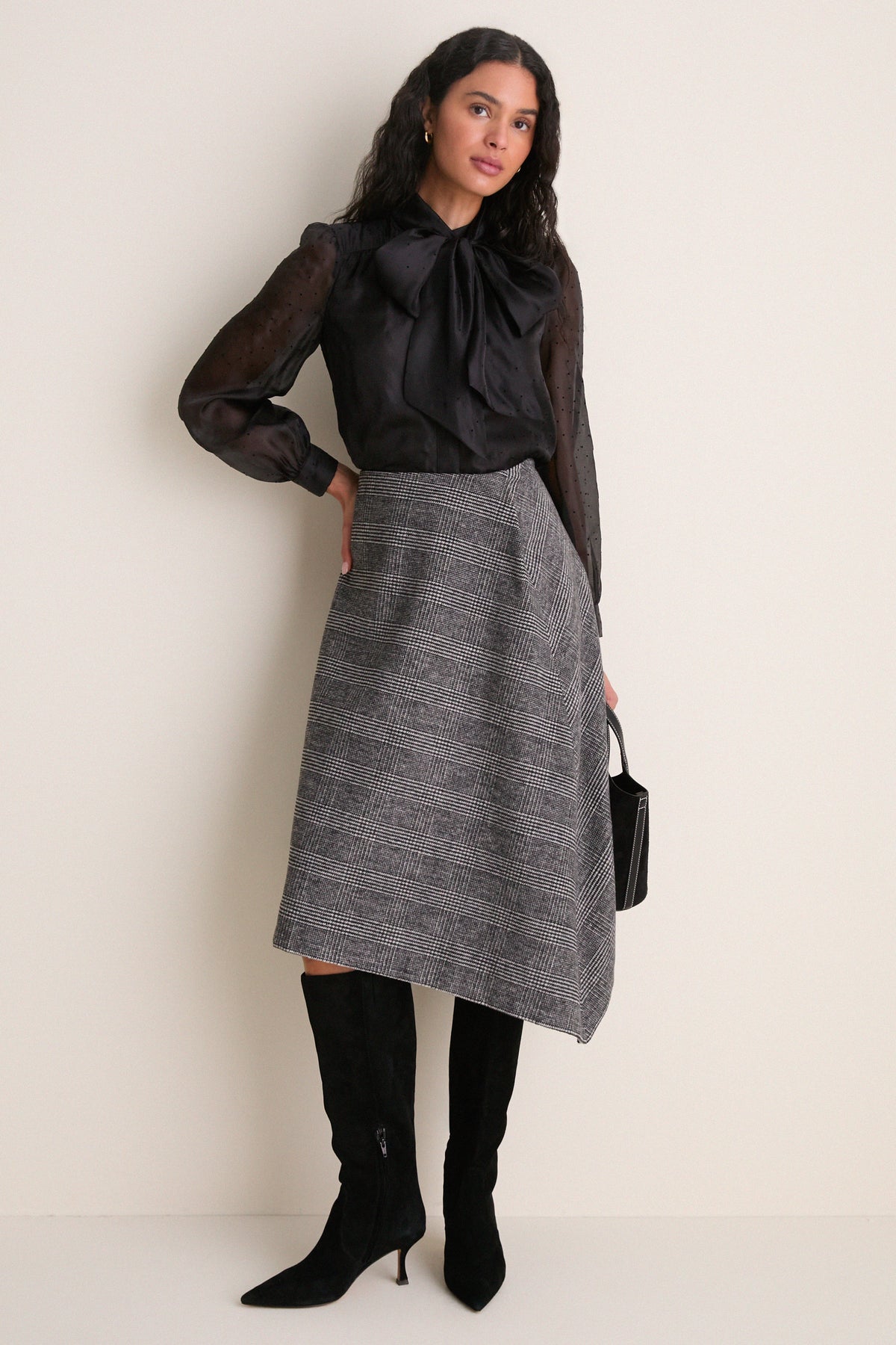Black Suede Mira Boots