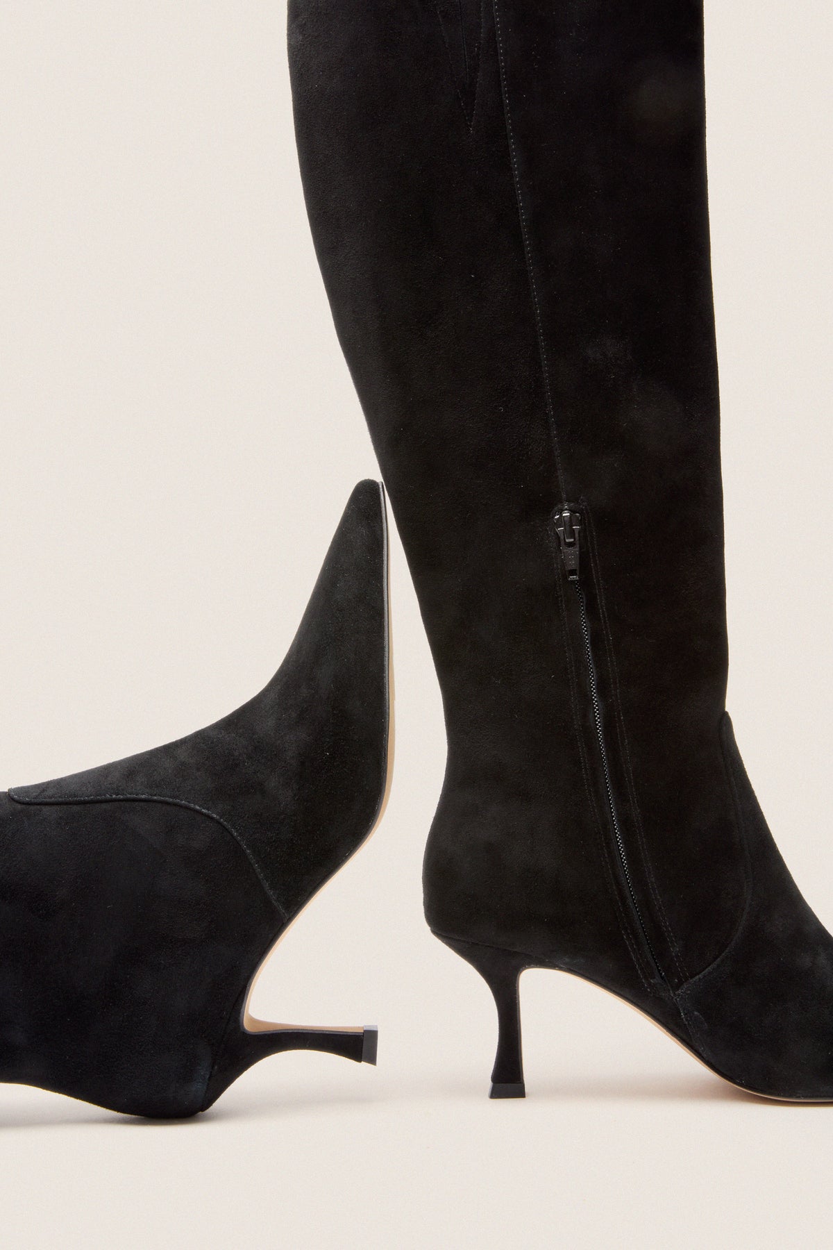 Black Suede Mira Boots