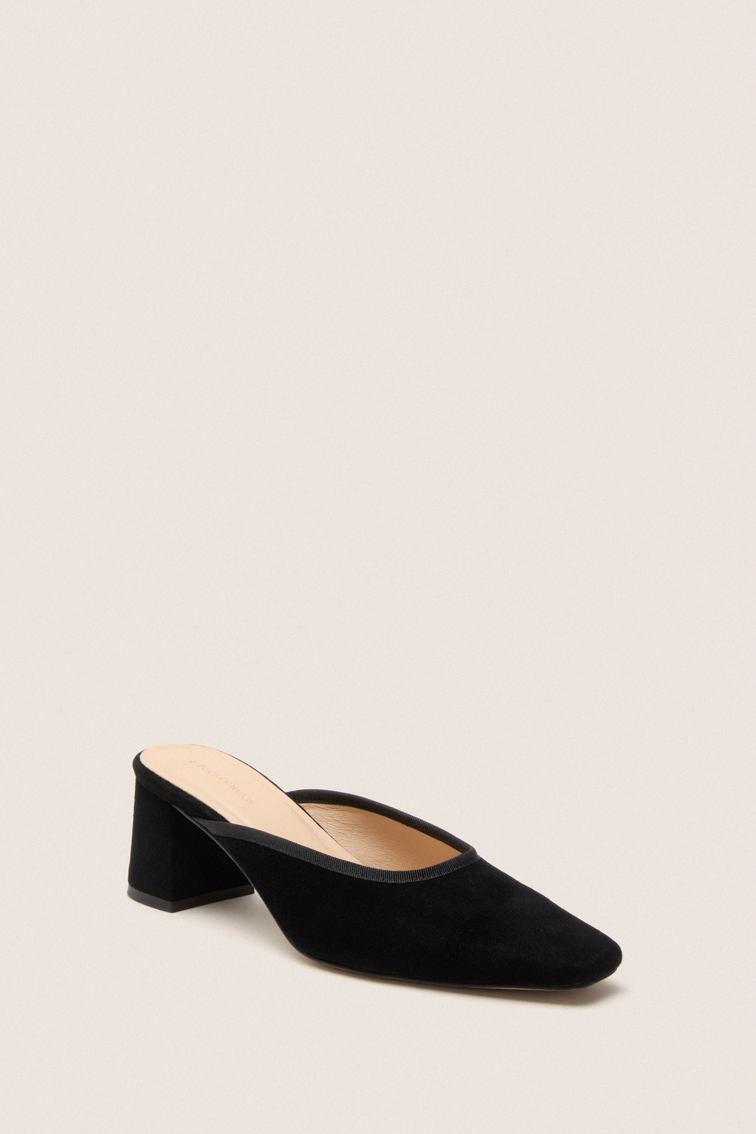 Black Suede Tilda Mules | Tuckernuck Shoes