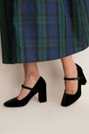 Black Velvet Julia Heels