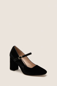 Black Velvet Julia Heels