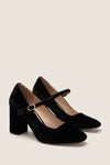 Black Velvet Julia Heels