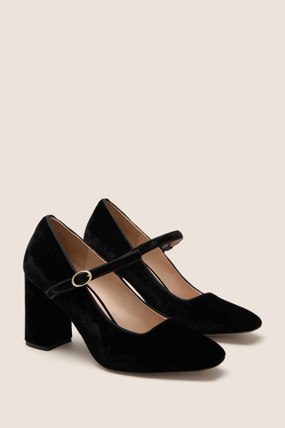 Black Velvet Julia Heels