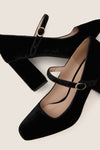 Black Velvet Julia Heels