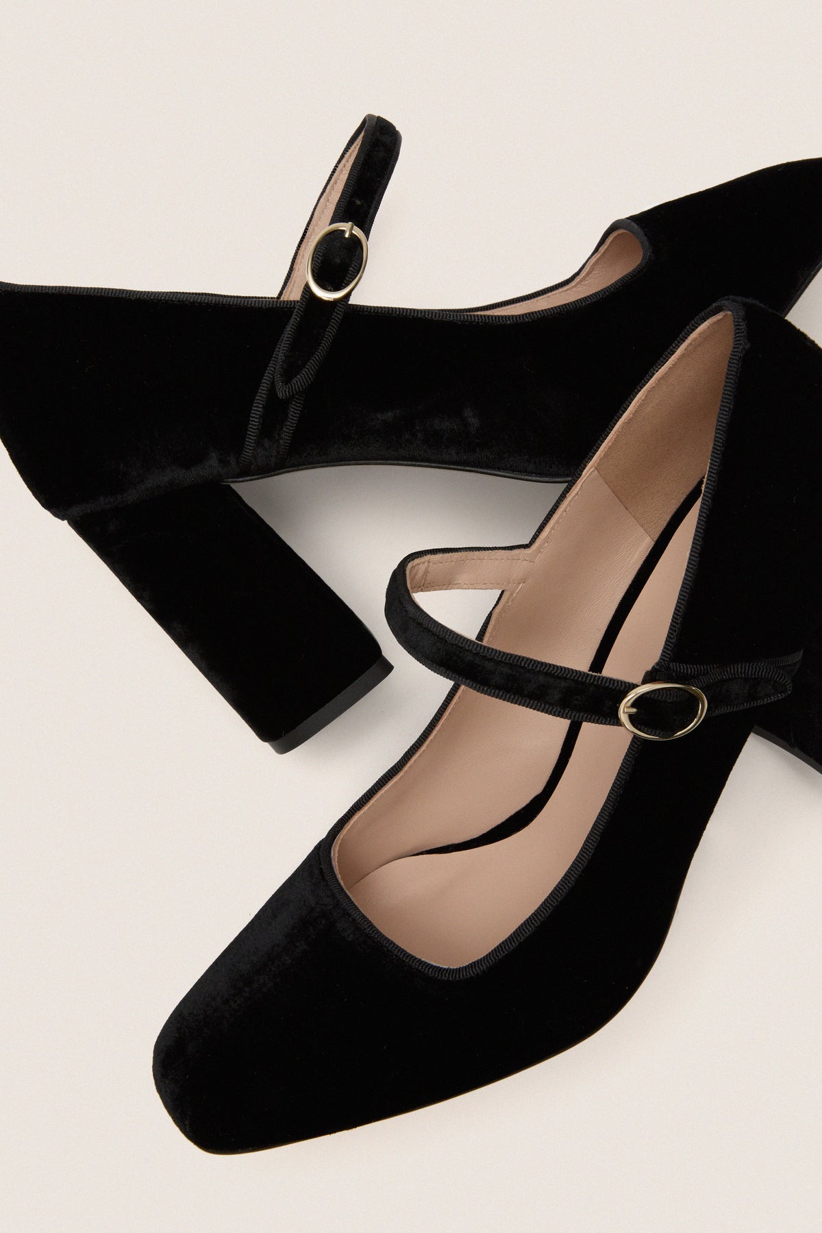 Black Velvet Julia Heels