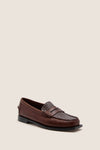 Brown Madison Crocodile Loafers