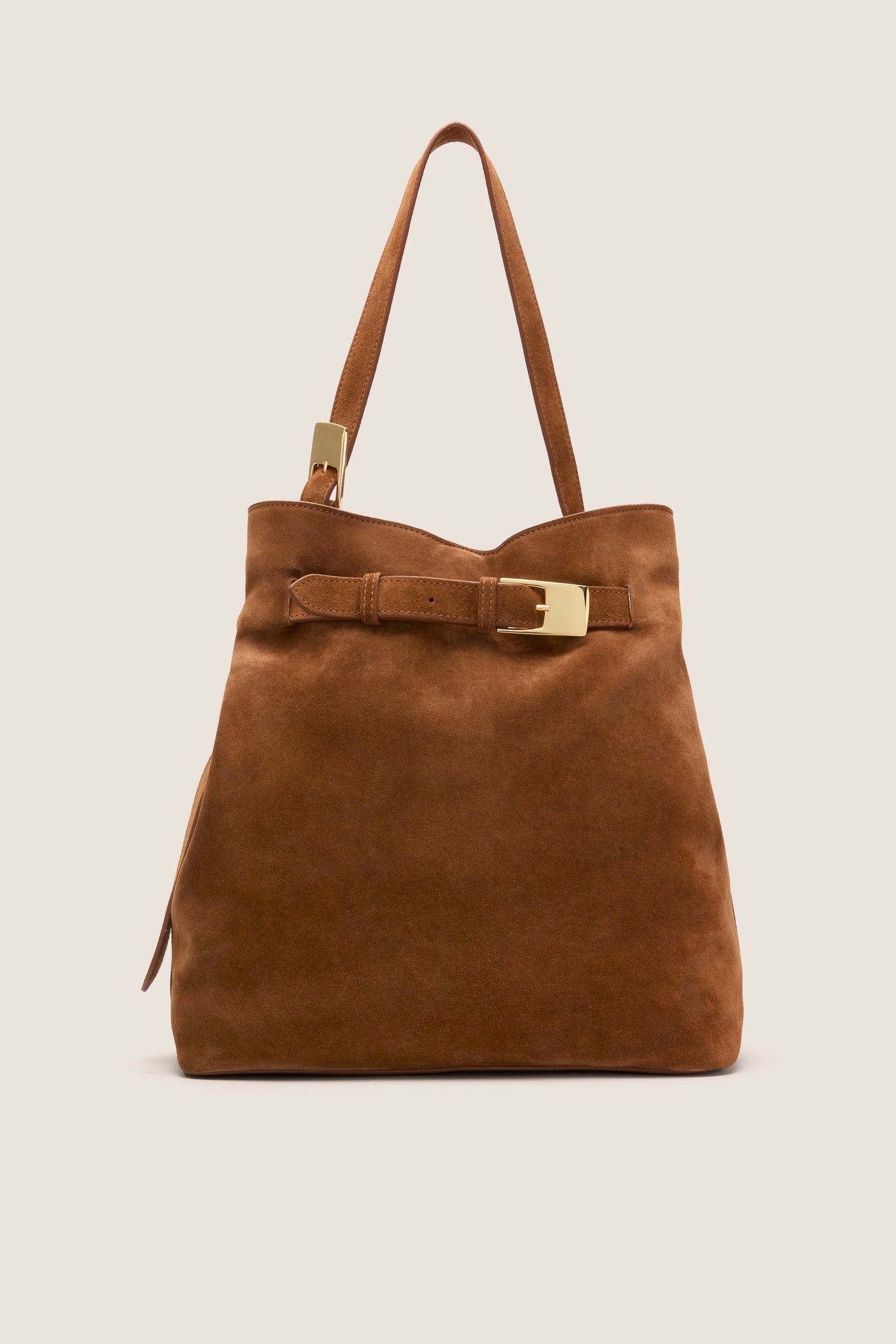 Cognac Suede Belt Bag
