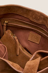 Cognac Suede Belt Bag