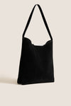 Black and Silver Suede Gemini Bag