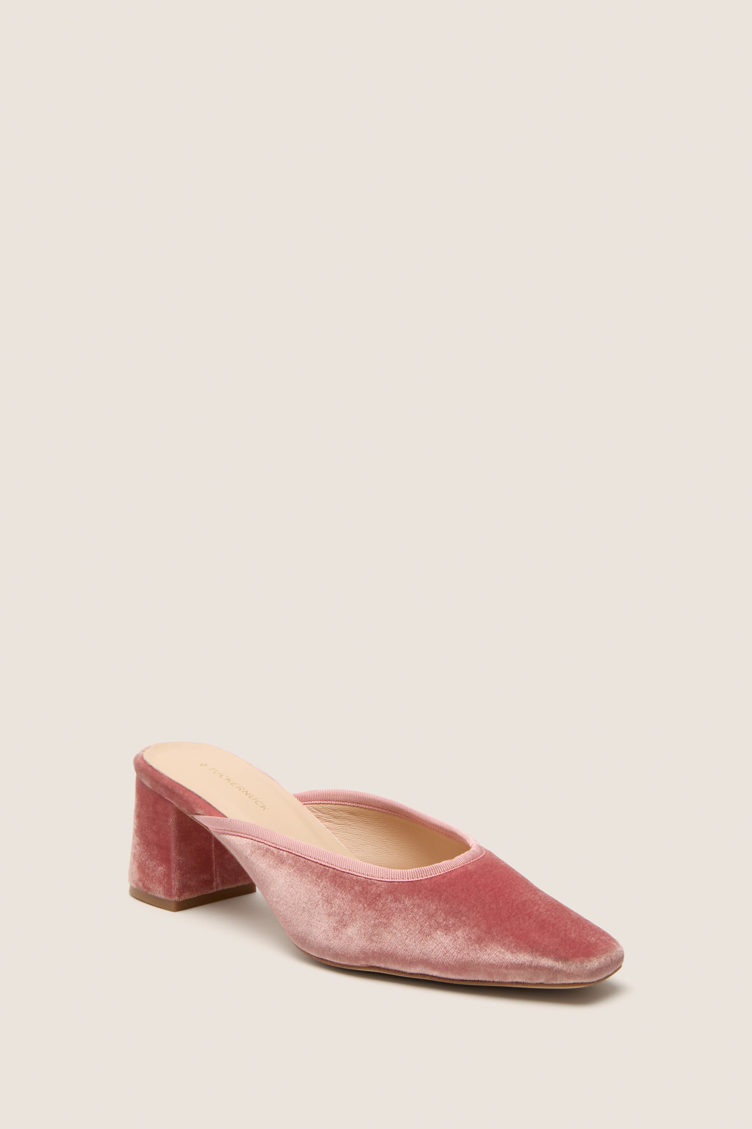 Blush Velvet Tilda Mules | Tuckernuck Shoes