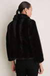 Brown Fur Cropped Carmella Coat