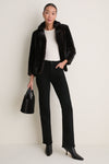 Brown Fur Cropped Carmella Coat