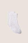 White Sheer Polka Dot Socks