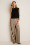 Black Cashmere Sleeveless Ava Shell