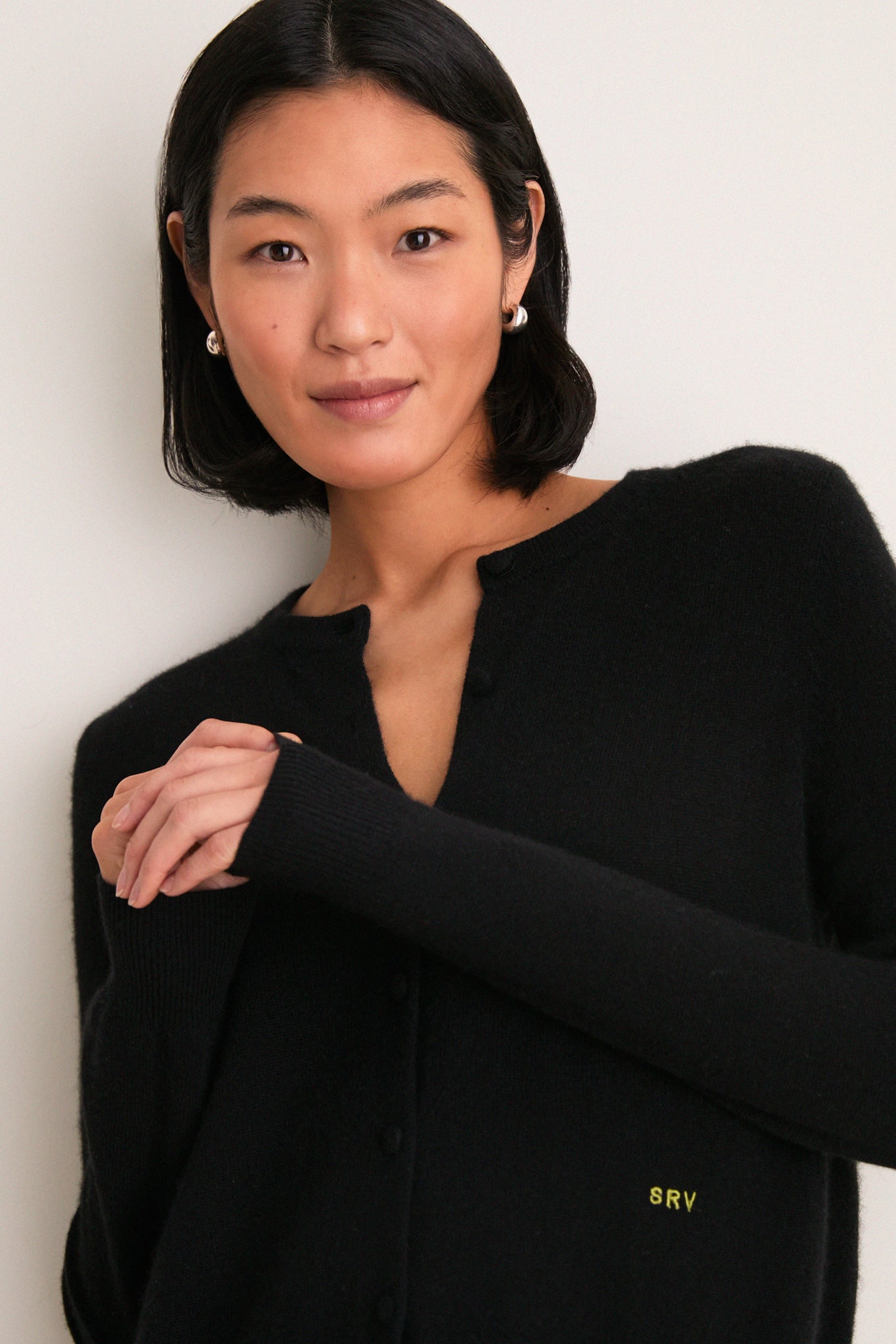 Black Cashmere Riley Cardigan | Tuckernuck