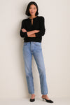 Black Cashmere Riley Cardigan