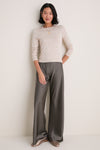 Sandstone Cashmere Silk Long Sleeve Katie Tee