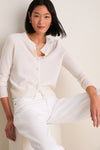 Ivory Cashmere Riley Cardigan