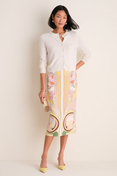 Ivory Cashmere Riley Cardigan