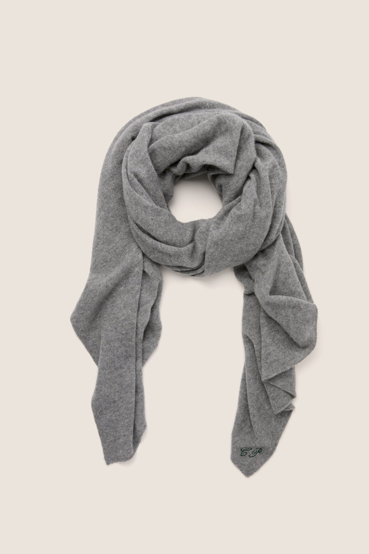 Shadow Gray Cashmere Blanket Scarf