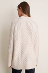 Ivory Galway Fisherman Sweater