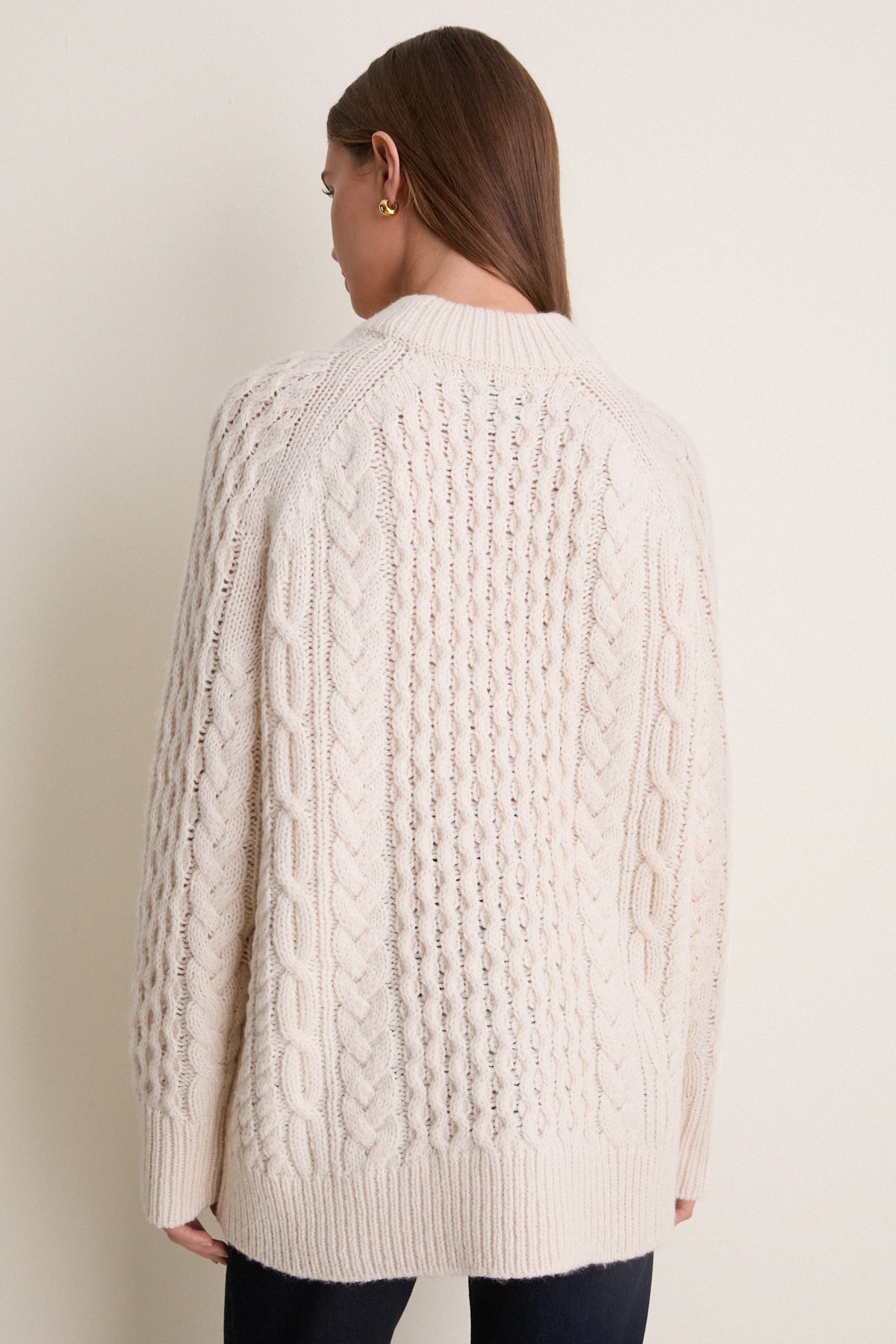Ivory Galway Fisherman Sweater