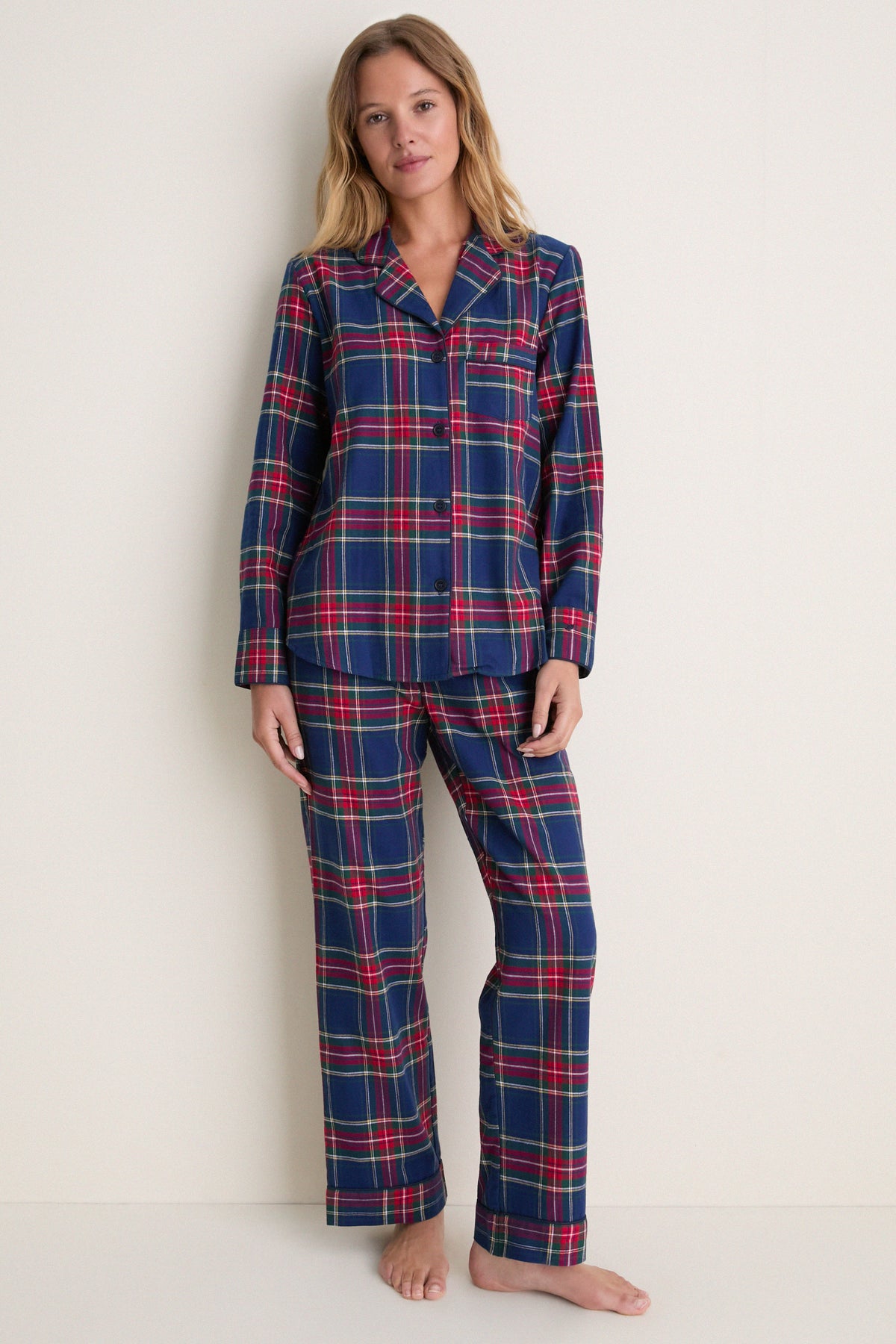 Womens Windsor Tartan Pajama Set