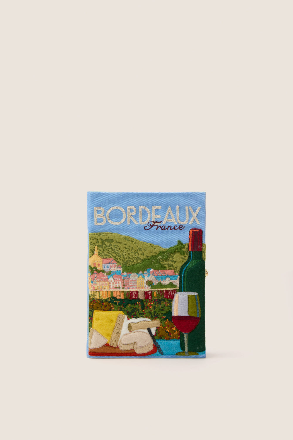 Hortensia Bordeaux Book Clutch