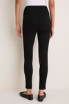 Black Suede Patch Hughes Riding Legging
