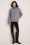 Black Suede Patch Hughes Riding Legging