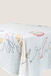 Fete Linen Embroidered Tablecloth