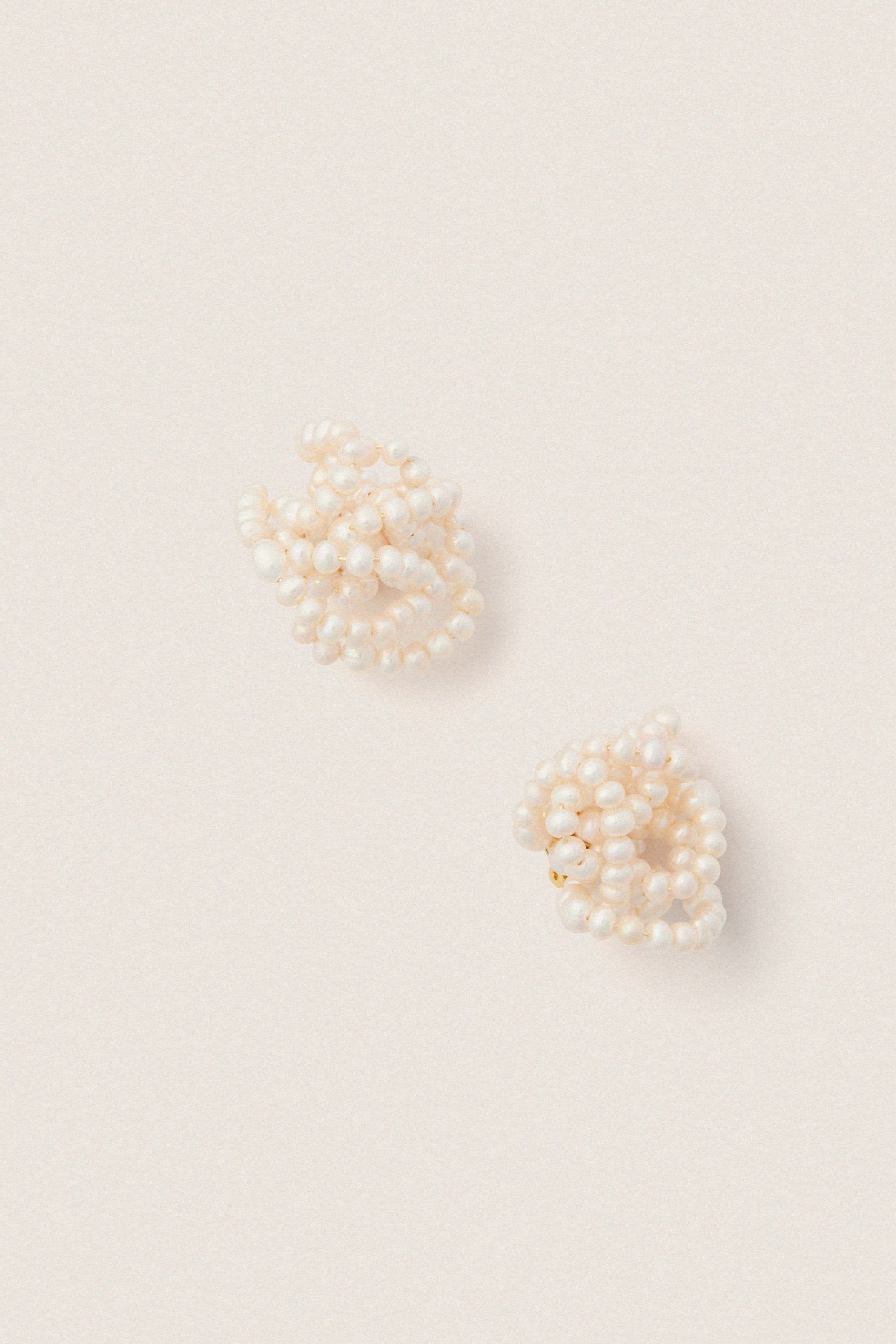 White Amara Earrings