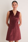 Chocolate Velvet Mercer Dress